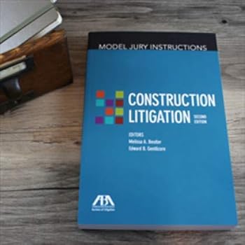 Paperback Model Jury Instructions: Construction Litigation, Second Edition Book