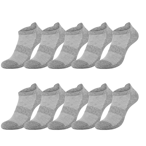 Image of brookhaus Women Low Cut No Show Running Socks 6 Pairs - Cushioned Arch Support, Moisture Wicking Athletic Ankle Socks