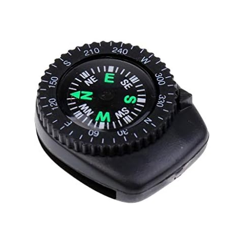 Ogquaton 25 mm Mini Portable Precision Watch Strap Clip-On Navigation Wrist Compass for Survival Camping Hiking New Released Cover