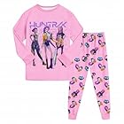 k pop Demon Hunters, K-Kpop Pjs Set 2 Pieces Printed Outfit Pyjamas 2Pieces Tracksuit Sleepwear