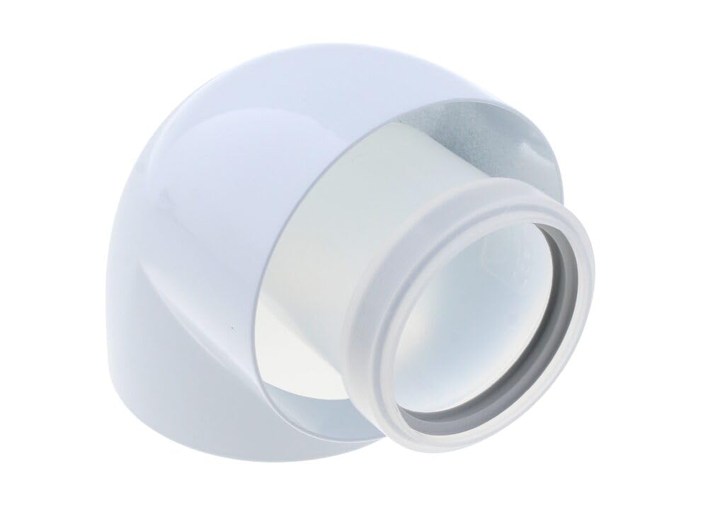 Hanicks White Vaillant 87 (90) Degree Gradient 60/100 Boiler Flue Elbow 0020231448 (0020018317) Genuine Part