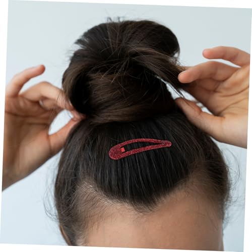 Pinces à cheveux à pression brillantes pour coiffures de filles - 4