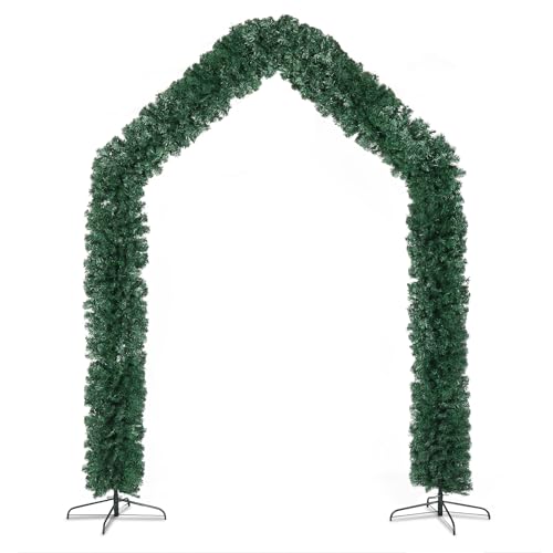 8.5 Ft Christmas Arch,1860 Branches PVC Christmas Arch Holiday Arch