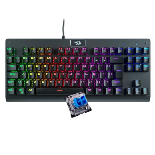 Teclado Mecânico Gamer Redragon Dark Avenger, RGB, Switch Outemu , ABNT2 - K568RGB-2, PRETO, UNICO