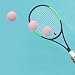 GAROZATION Trainings Tennisbälle 2 Stück Gummi Übungsbälle Für Anfänger Und Spieler Leichtes Spielzeug Für Grundschläge Und Aufschläge