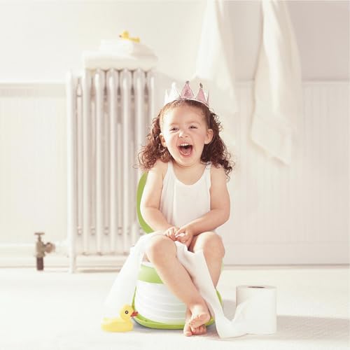 JIUSEGE Foldable Travel Potty Toddler Toilet Seat Green - Image 4
