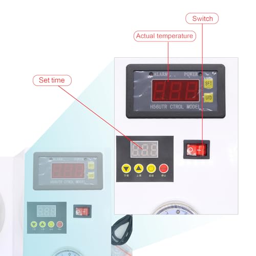Image of 4-In-1 Dental Digital Lab Automatic Polymerizer Portable Curing Pressure Pot Polymerizing Machine 170W JT-231 for Repair Denture Base, White