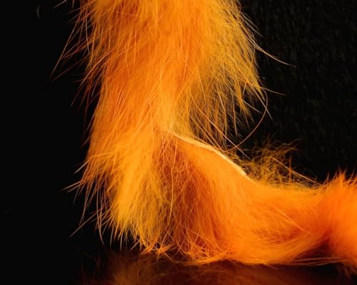 Hareline Fly Tying Magnum Rabbit Strips - Wide Rabbit Fur Strip Material for Streamers, Pike, Musky & Saltwater Flies