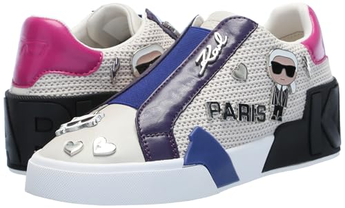 Image of Karl Lagerfeld Women's Mavise Slip on Sneaker with Pins