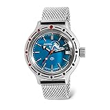 Vostok | Amphibia 420059 Scuba Dude Automatic Self-Winding Diver Wrist Watch | Milanese Bracelet