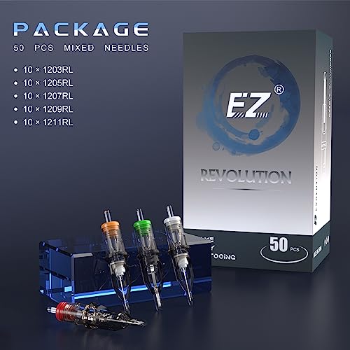 EZ Tattoo Cartridge Needles Assorted - Image 2