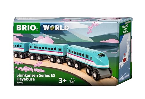 BRIO World - Trains of the World - Shinkansen Hayabusa E5 Series for Kids Age 3 Years Up - Railway Accessories and Add Ons - Image 2