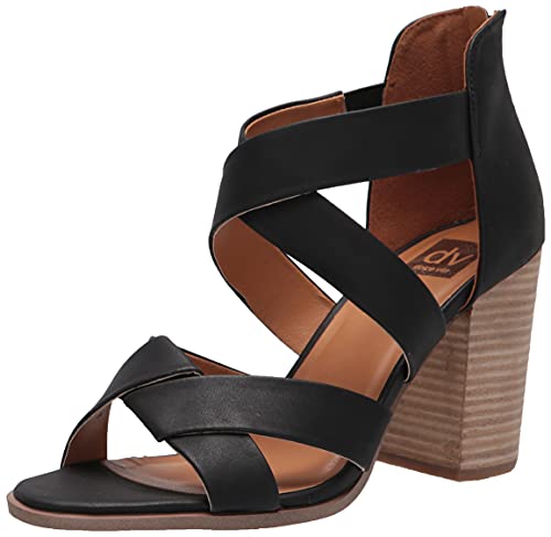 DV Dolce Vita Women's Bower Heeled Sandal, Black, 9.5