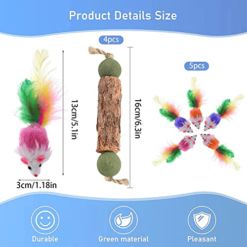 9 bastoncini di erba gatta, giocattolo per gatti