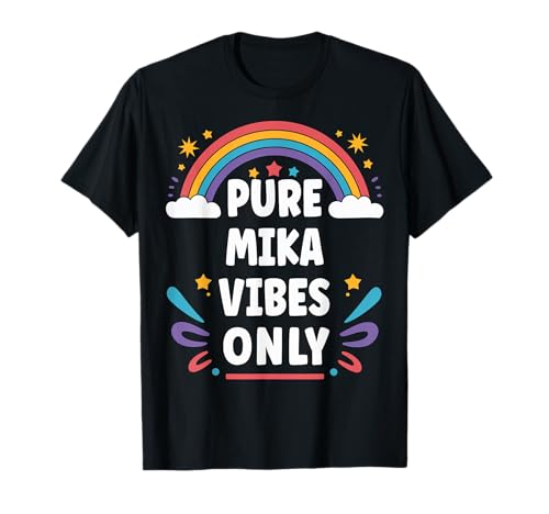 MIKA Vibes Only Cute Retro Girls (nom MIKA) T-Shirt