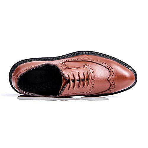 Men's Carving Brogue Oxfords for Men Low Top Lace-up Formal Work Derby Shoes Synthesis Leather Rubber Strong Outsole2