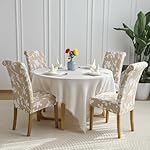 FORCHEER Dining Chair Covers Set of 4 Stretch Floral Dining Chair Slipcovers for Parson Chairs 4 Pack Washable Removable，(4,#16) - Image 4