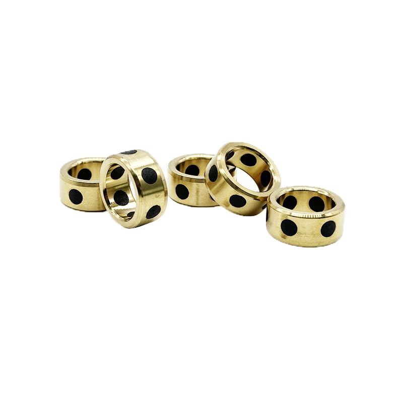 1個 162210 1610 16x22x10mm リニアグラファイト潤滑真鍮ベアリングブッシング オイルレス自己潤滑