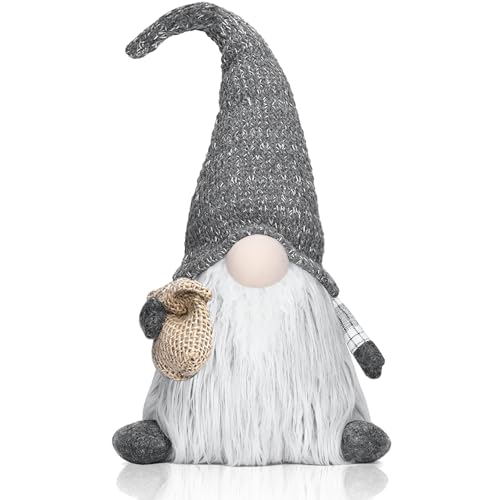 EKARSEN Gnomo di Peluche per Decorazioni Natalizie, Originale Tomte Nano Scandinavo Fatto a Mano, Regalo per Natale e Capodanno