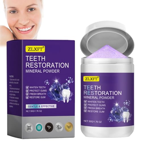 Blanqueador Dental,Polvo Blanqueador de Dientes,Polvo Suave for Blanquear Los Dientes Y Cuidar Las Encías,Polvos Mineral de Dientes,Polvos para Blanquear Los Dientes,50g