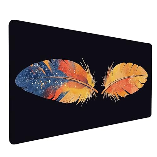 Tapis de souris XXL noir sous main imperméable, idée cadeau femme et homme