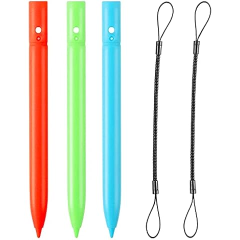Replacement Colorful Stylus Drawing Pen and lanyard for LCD Writing Tablet, Colorful Drawing Tablet,Kids Drawing pads,Doodle Board(3 Pack Stylus Pens(Random Colorful) and 1 lanyard) Cover