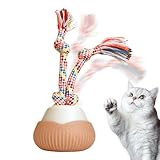 Penlimly Automatisches Spielzeug Für Katzen | Intelligente Aufzeichnung Type-C Aufladbar | Bewegliches Katzenspielzeug,Für Innenbereich Außenbereich Training Reise Übung Jagdsimulation