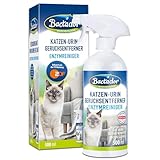 Bactador Enzymreiniger Katzenurin Spray 500ml - Katzentoiletten Geruchsentferner - Mikrobiologischer Geruchsneutralisierer - Katzenurin Geruchsentferner: Porentiefe Reinigung in der Tierumgebung