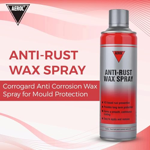 Image of Aerol Anti - Rust Wax Film for Moulds & Dies (300g /458ml) | Quick-Drying Green Corrosion Inhibitor for Metal Storage & Preservation