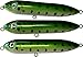Catfish Rattling Line Float Lure for Catfishing, Demon Dragon Style Peg for Santee Rig Fishing, 4 inch (3-Pack, Green Crappie)