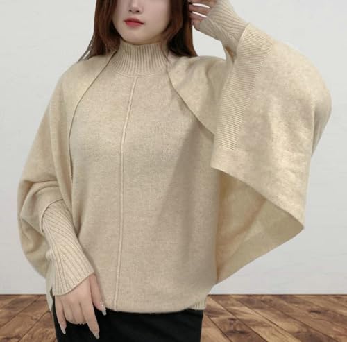 Faux Cashmere Shawls and Wraps Sleeves Scarf Soft Lightweight Open Front Poncho Dual Purpose Warm Shawl for Women4