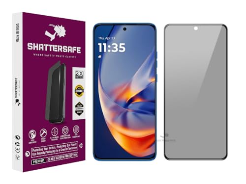 Image of Anti-Spy Privacy Tempered Glass Compatible For Motorola Edge 50 Neo 5G [Pack of 1]. 9H Hardness, Anti-Scratch, Edge-to-Edge Protection With Easy Installation Kit & Case Friendly Fit.