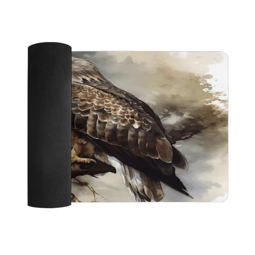 Mouse Pad grande estampado Watercolor de halcón 60x30 cm miniatura 3