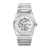 Accurist Origin Skeleton Mens 41mm Automatic Watch in Silver with Analogue Display, and Silver Stainless Steel Strap 70022