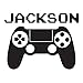 Video Game Custom Name Wall Decal - 0415 - Video Game Controller - Resembles Playstation Controller With Custom Name - Gamer - Teen