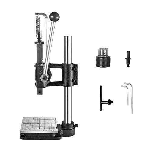 ETE ETMATE Leather Hole Puncher Hand Punching Machine Manual Press Puncher Punch Tools for DIY Leather Craft Punching Holes With Chuck, PP Plate and Aluminum plate ETE ETMATE Leather Hole Puncher Hand Punching Machine Manual Press Puncher Punch Tools for DIY Leather Craft Punching Holes With Chuck, PP Plate and Aluminum plate