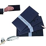 ☞ Diseño perfecto: diseño de cinta, elegante y elegante. Después de sellar el sobre, puedes poner la corbata para que tu tarjeta no se caiga. que es muy cómodo de usar.