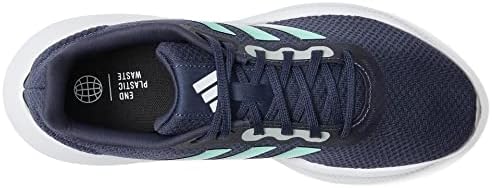 adidas Women's Run Falcon 3.0 Sneaker, Shadow Navy/Pulse Mint/Silver Metallic, 9.5 | Image 1