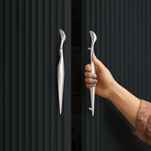 Image of Plantex Cabinet Handle /160mm Handle for Cabinet /Furniture /Door Pull-Push Handle for Home /Office - Pack of 1 (Satin)