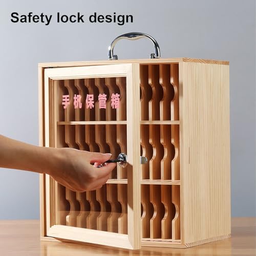 Classroom Cell Phone Holder Locker - Secure Storage with Key Lock, Ideal for Schools & Factories (XX-Large) - Efficient Organization Solution for Mobile Devices