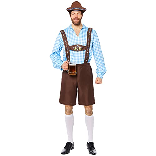 amscan 9917558 - Disfraz de hombre bávaro para adultos, talla grande