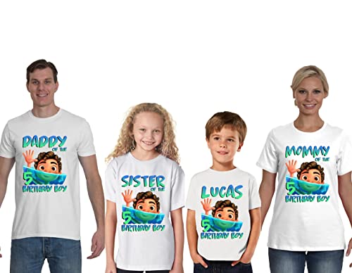 PARTY SHOP Customizable Shirts for a Luca Themed Birthday. Add Any Name and Age. Family Matching Shirts..2