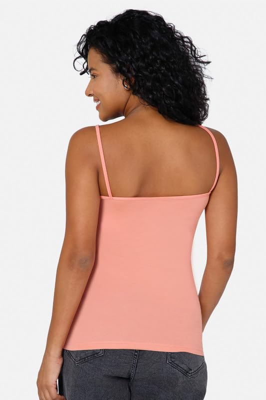 Image of Intimacy Cotton Camisole for Women with Adjustable Spaghetti Straps Comfortable Everyday Wear Camisole Slip for Women