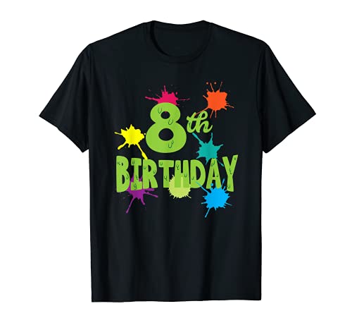 Paintball - Regalo divertido de 8 años para fiesta de cumpleaños Camiseta