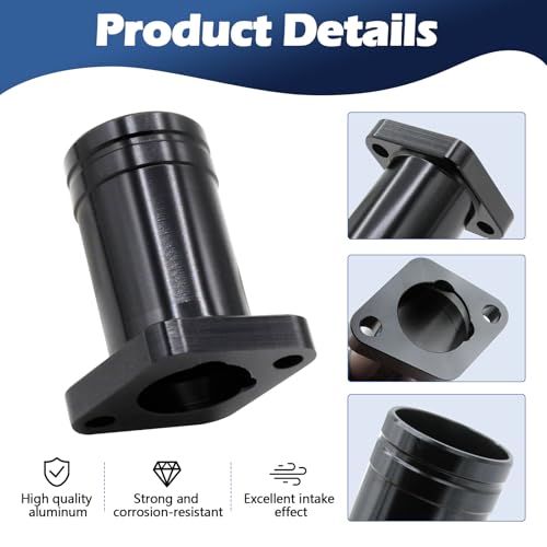 Image of Upgraded Intake Manifold for Predator 212cc 196cc 224cc Engine Performance Parts, for PWK 24mm 28mm Carburetor Coleman ct200u bt200x b200cc b200r kt196 Mini Bike Go Kart (Black)