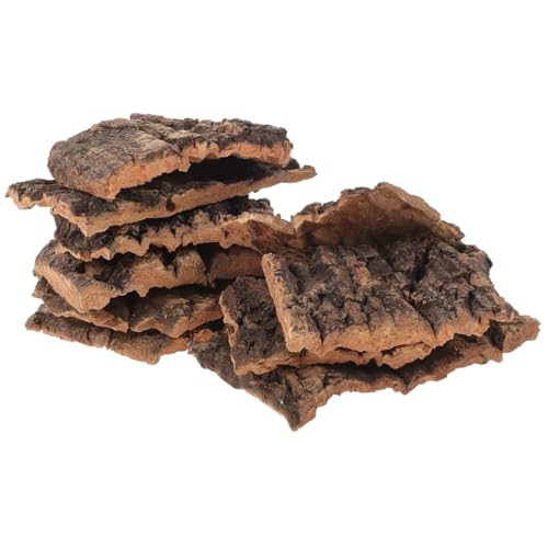 LALAFINA Lot de 10 Écorces D’Arbre Décoratives Naturelles pour Terrarium Cachette et Plateforme D’Escalade pour Reptiles Lézards et Tortues Taille Petite 5-9 CM Bois Sûr et Solide