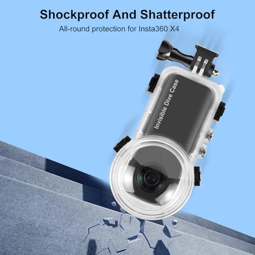 Étui de plongée Insta360 X4 PULUZ 50m avec coque étanche invisible - 5