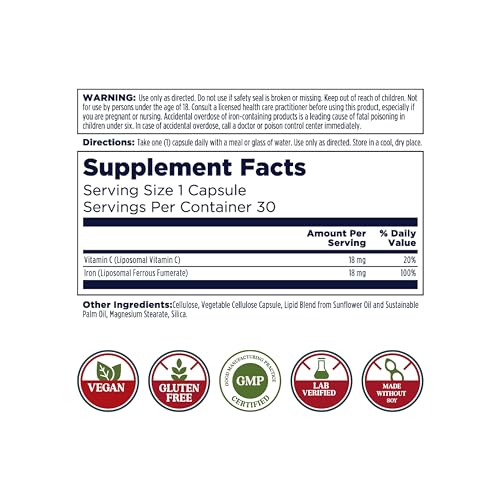 KAL Liposomal Iron VegCaps