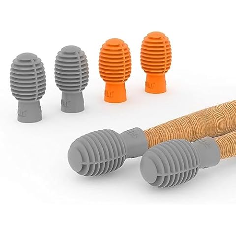 Drum Mute, AUPHY Drum Dampener Accessory Drumstick Silent Practice Tip Protector for Drumsticks Head Percussion Drum Mute Replacement 4PCS Cover