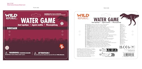 Wild Republic Water Games Dinosaur, Sensory Toys, Kids Gifts, Hand Held Toys, Party Favors, 6", Multicolor - Image 2